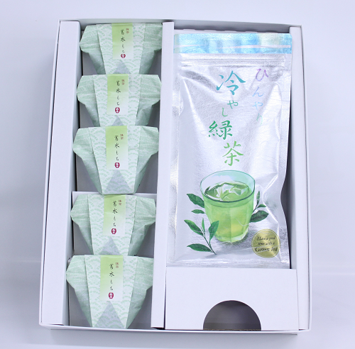 ワンランク上の水出し煎茶TB・抹茶葛水もち詰合せ