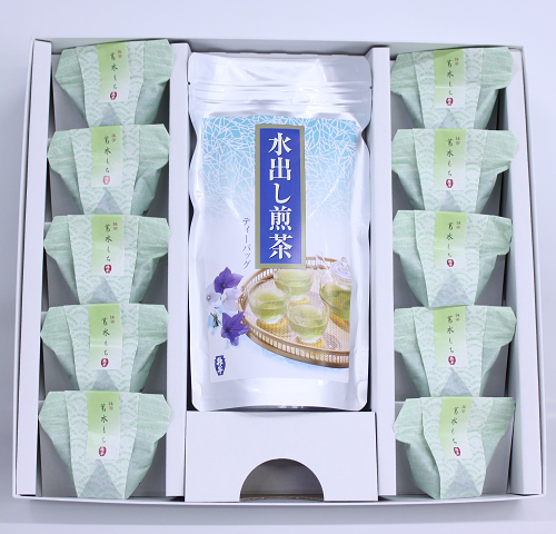 水出し煎茶ティーバッグ・抹茶葛水もち詰合せ